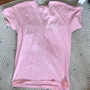 Light pink t “feel good” shirt